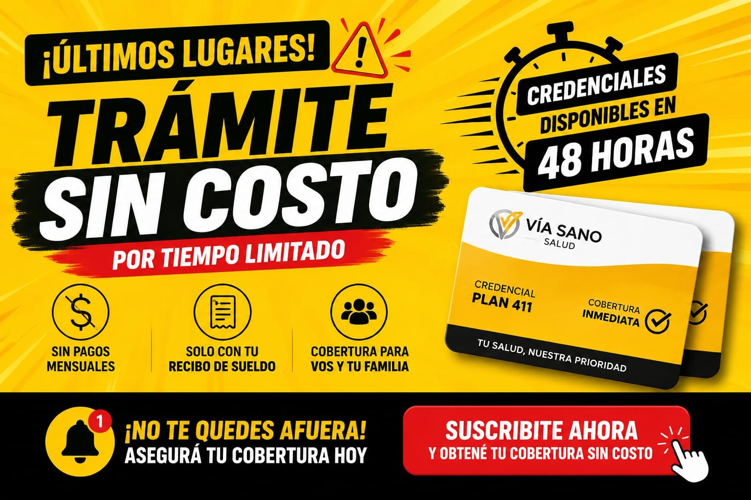 Promoción Plan 4-11: trámite sin costo y credencial disponible en 48 horas